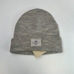 Faherty Hat Men One Size Merino Wool Knit Beanie Gray Logo Run Gym Hype Core Cap